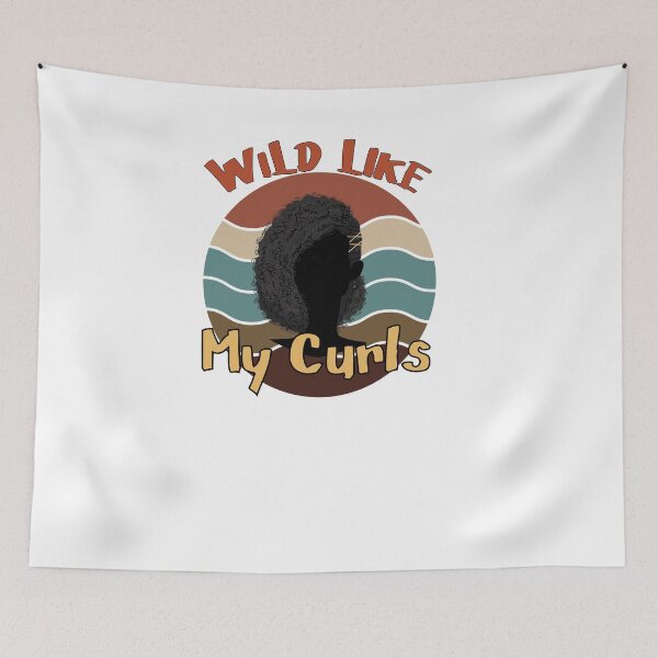 Item preview, Wild Like My Curls Curly Haired Retro designed and sold by Mytoonsquad.
