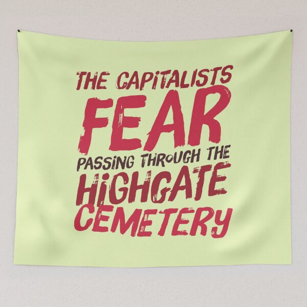 Item preview, The Capitalists Fear Passing Through The Highgate Cemetery designed and sold by ArqDezines.