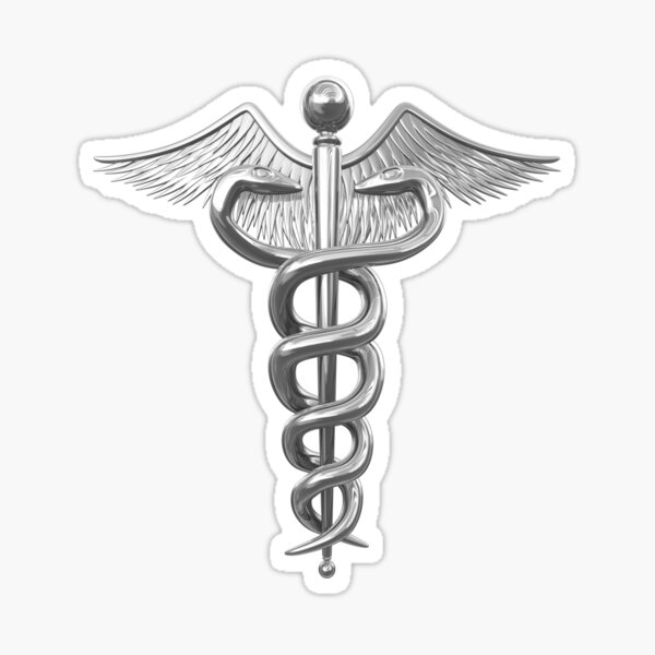 Caduceus As A Symbol Of Medicine Staff Hermes Logo Clip Art - Black - Doctor  Cliparts Transparent PNG
