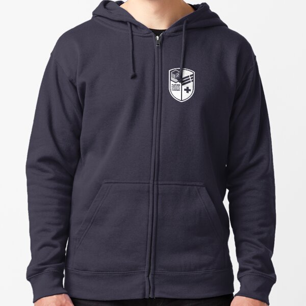 Turing Registry Insignia - White Zipped Hoodie