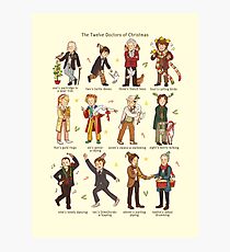 The Twelve Doctors of Christmas Photographic Print