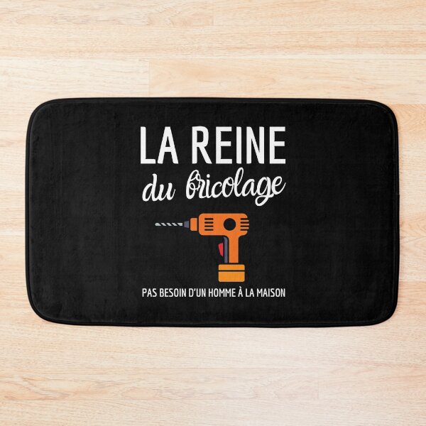 Aperçu de l'œuvre La reine du bricolage homme maison humour drôle créée et vendue par joozybart.