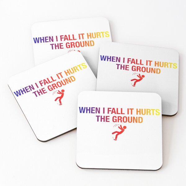 Item preview, When i fall it hurts the ground funny falling designed and sold by chadtees.