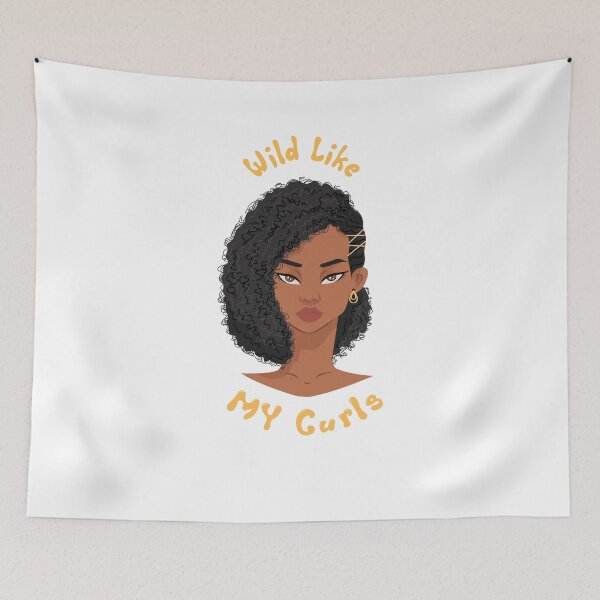 Item preview, Wild Like My Curls Curly Haired Funny designed and sold by Mytoonsquad.