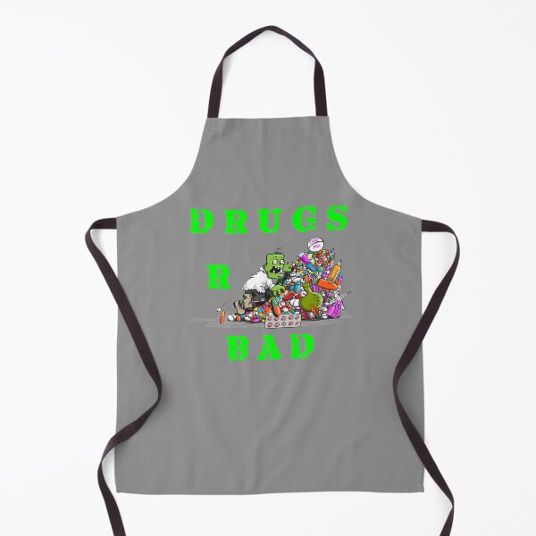 Item preview, Drugs R Bad - Monster Dude With Bloodshot Eyes Climbing A Pile Of Drugs designed and sold by Oaks Creations.