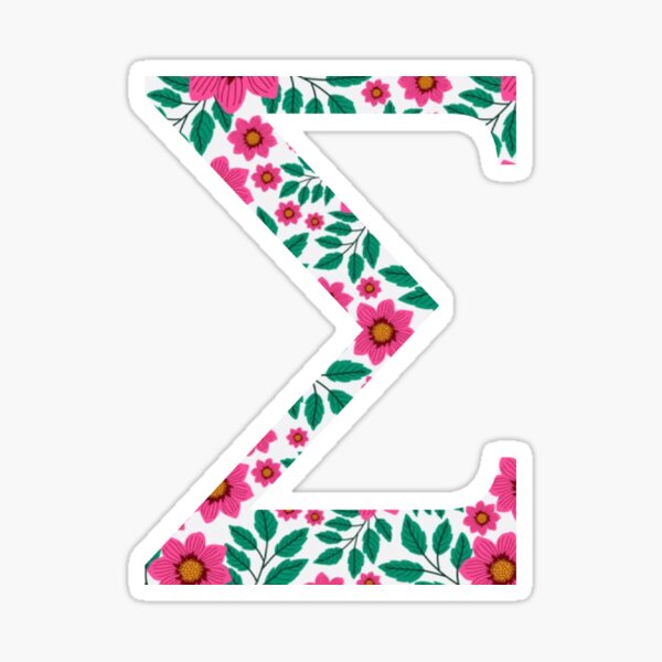 Aperçu de l'œuvre Sigma floral rose créée et vendue par artbysydsyd.