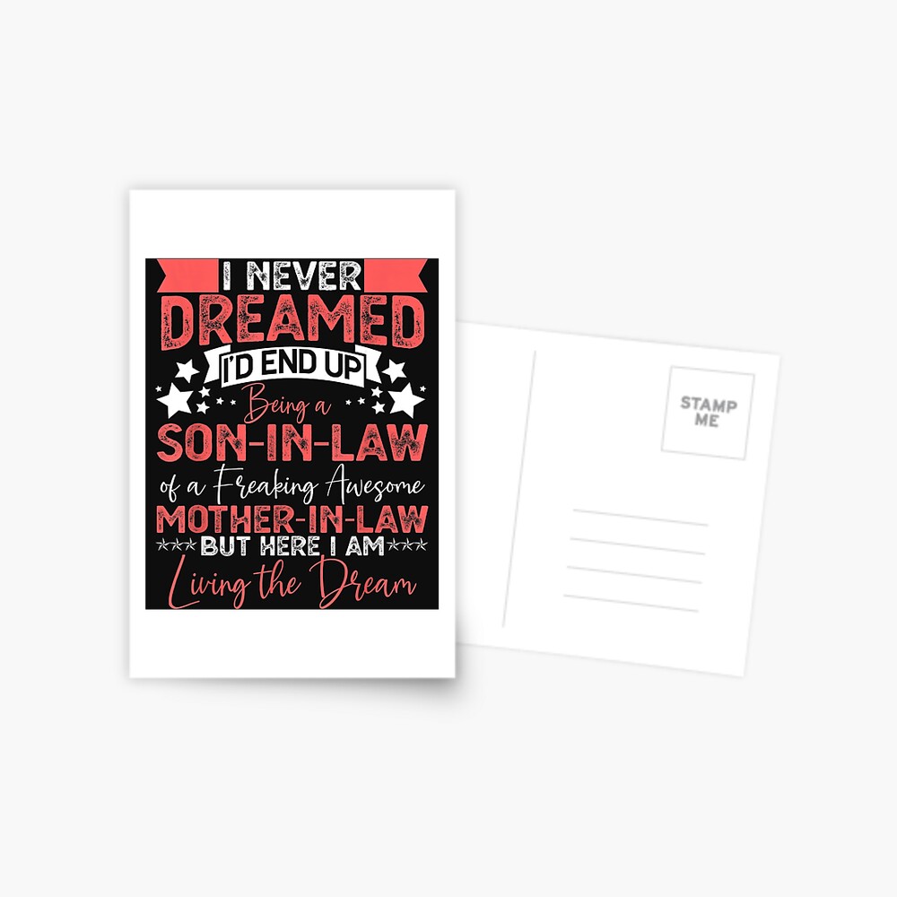 Birthday Gift Ideas Awesome Mother In Law Greeting Card For Sale By  Marvadiaz | Redbubble