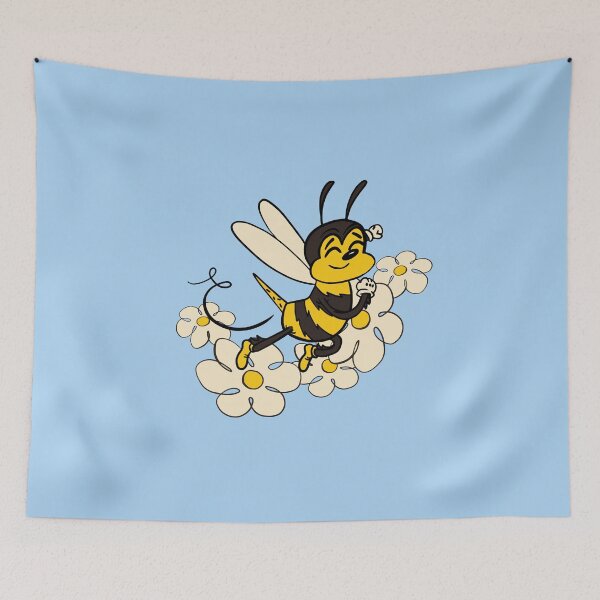 Item preview, Cute bee with flowers designed and sold by DerSenat.