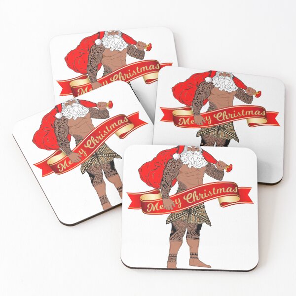 Item preview, Polynesian Christmas tattooed santa designed and sold by tattoocreater.