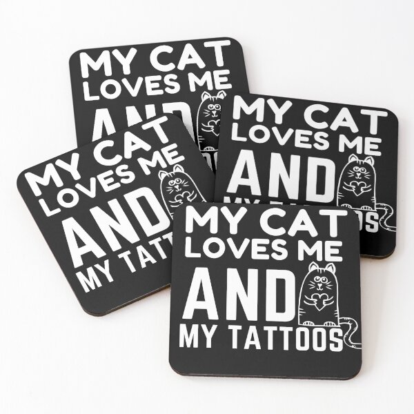 Item preview, My Cat Loves Me and My Tattoos designed and sold by sharifum9.