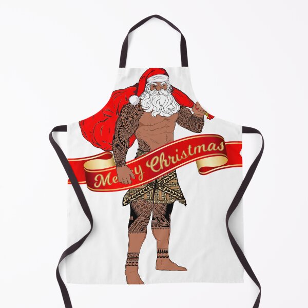 Item preview, Polynesian Christmas tattooed santa designed and sold by tattoocreater.