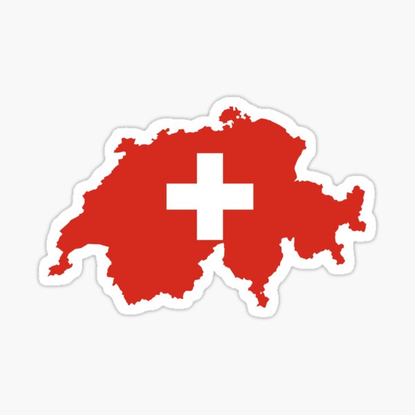 Switzerland 3x Sticker Car Sticker Motorcycle nationality plate Helmet 
