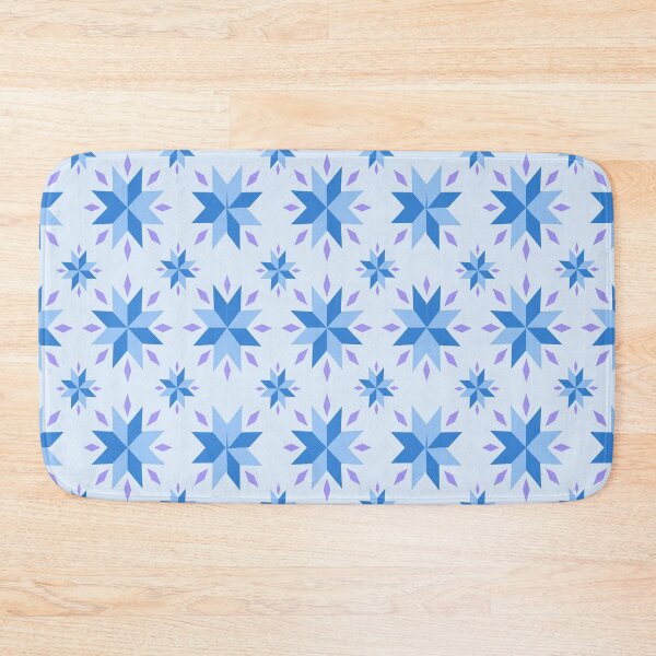 Item preview, Blue geometric star pattern designed and sold by DK-PODsolutions.