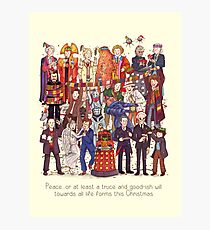 The party doesn't start until the Doctor walks in...twelve times Photographic Print