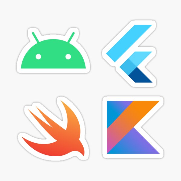 Mobile Developer Sticker Pack: Android, Flutter, Swift, Kotlin Sticker