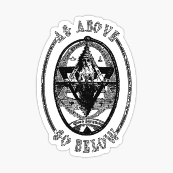 Item preview, Hermes Trismegistus as Above so Below Occult designed and sold by h44k0n.