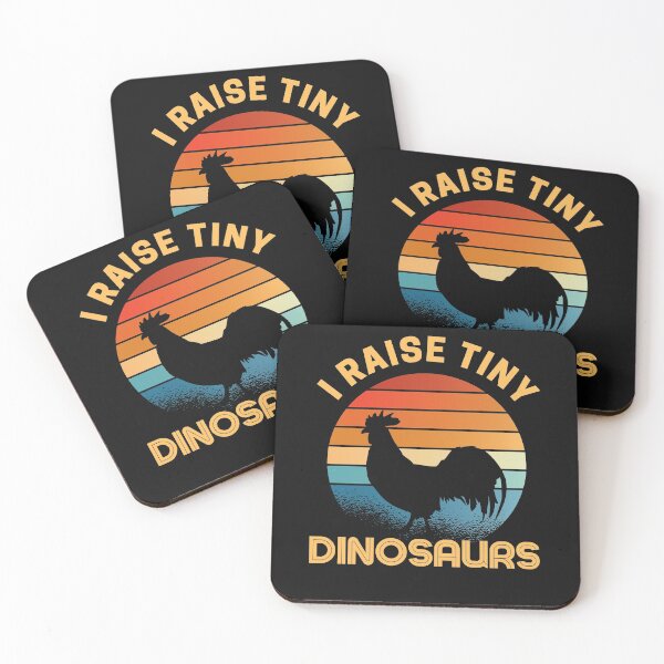 Item preview, I Raise Tiny Dinosaurs Vintage dinosaurs chicken designed and sold by ohmier.