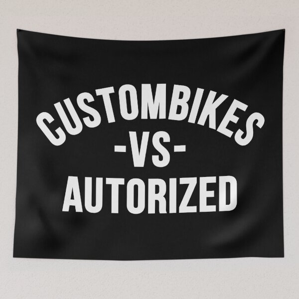 Item preview, Custombikes vs Autorized designed and sold by typogenix.