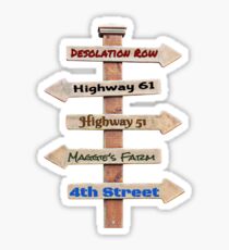 Bob Dylan Roadmap Sticker