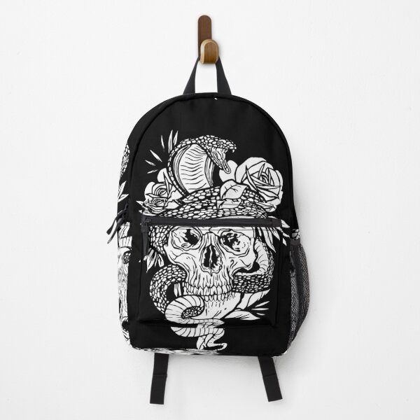 Item preview, Skull with Cobra and Rose Tattoo designed and sold by H3rron-Arts.