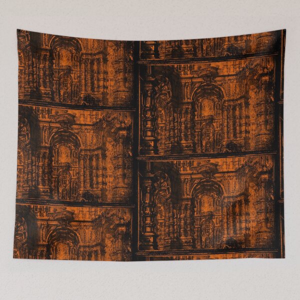 Item preview, Greek Grunge Black and Orange Ancient Temple designed and sold by Talia Felix.