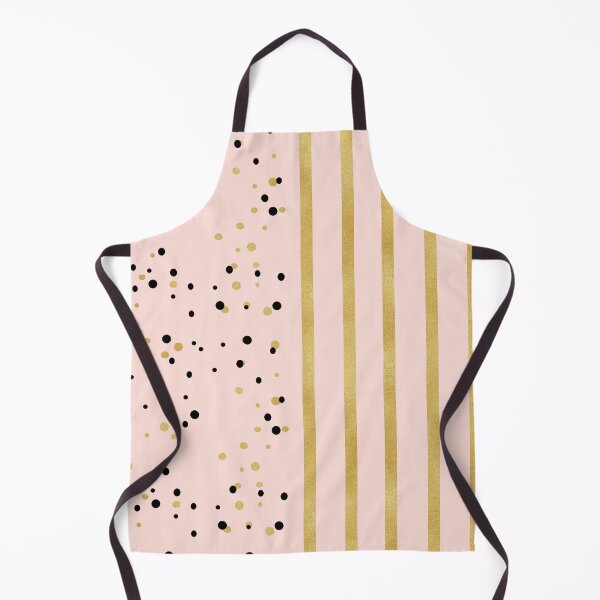 Item preview, Gold and Black Dots and Vertical Gold Bengal Stripes in Vertical Mixed Contrasting Patterns designed and sold by squishyrainbow.