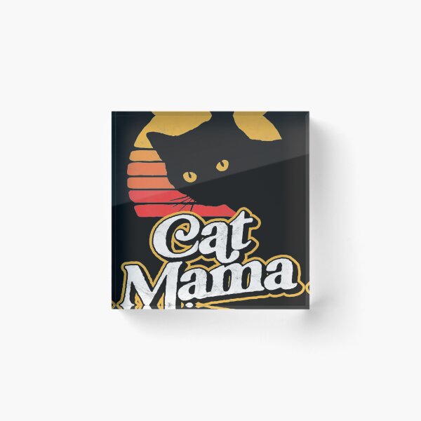 Item preview, Cat Mama Vintage Eighties Style Cat Retro Distressed designed and sold by MarvaDiaz.