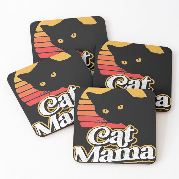 Item preview, Cat Mama Vintage Eighties Style Cat Retro Distressed designed and sold by MarvaDiaz.