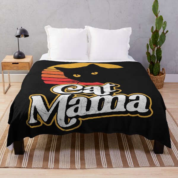 Item preview, Cat Mama Vintage Eighties Style Cat Retro Distressed designed and sold by MarvaDiaz.