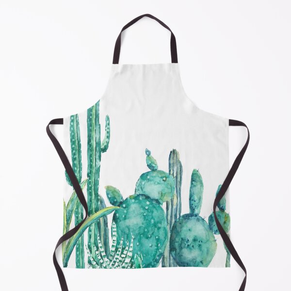 Item preview, hand painted Green cactus jungle watercolor  designed and sold by ColorandColor.
