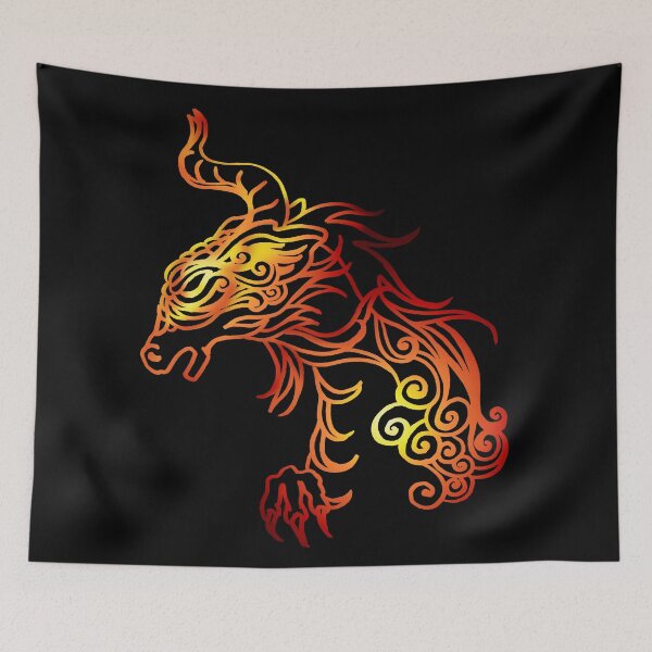 Item preview, Fiery August Dragon designed and sold by FlutterKatArts.