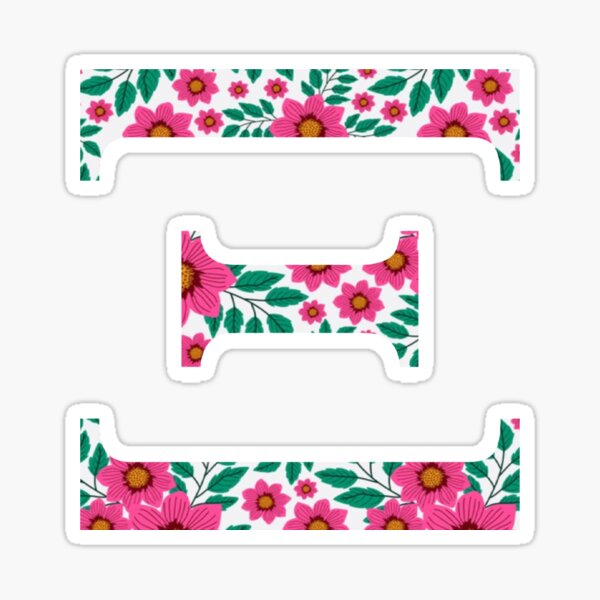Aperçu de l'œuvre Xi floral rose créée et vendue par artbysydsyd.