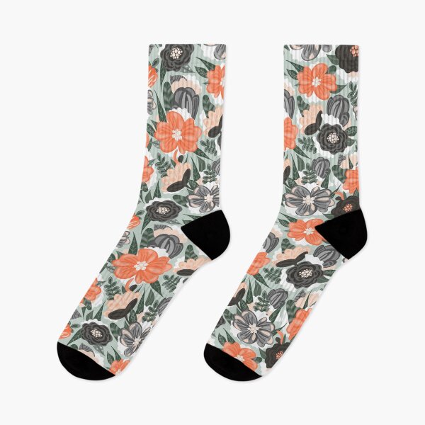 Item preview, Pastel Colorful Flowers on Green designed and sold by Simplulina.