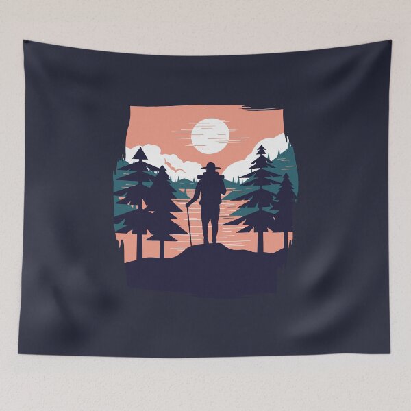 Item preview, Hiking, hikers, mountain hiking designed and sold by DerSenat.