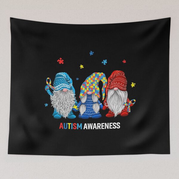 Item preview, Cute Autism Awareness Warrior Shirt Autistic Gnome Puzzle Ribbon Disability designed and sold by tuanitus.
