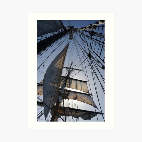 Lines, sheets, spars Art Print