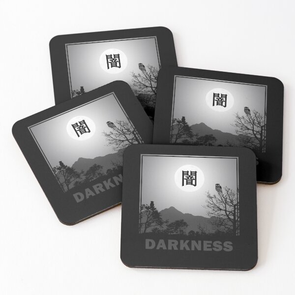 Item preview, Darkness Japanese Kanji Grunge Emo Gothic designed and sold by h44k0n.