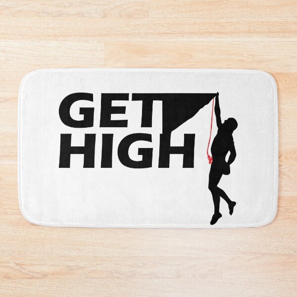 Item preview, Get High Bouldering Climbing Mountaineering Mountains designed and sold by DerNerd.