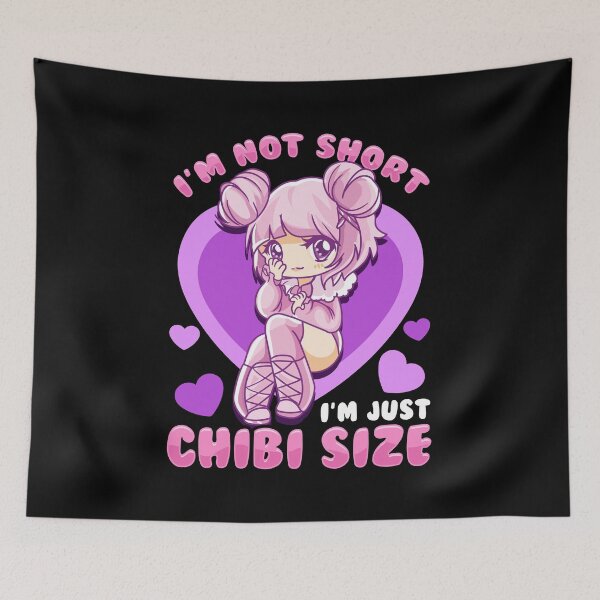 Item preview, I'm Not Short I'm Just Chibi Size Cute Anime Girl designed and sold by perfectpresents.