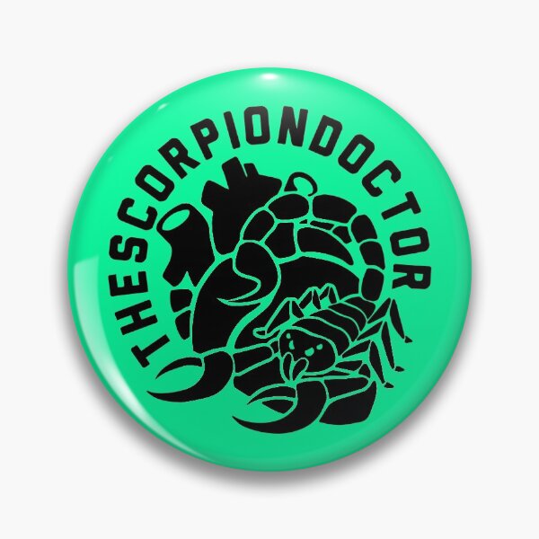Item preview, Scorpiondoctor Logo Text Black on Mint designed and sold by scorpiondoctor.