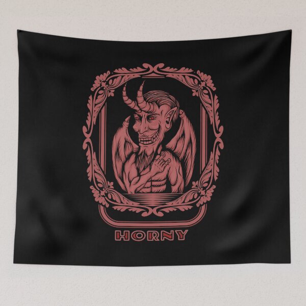 Item preview, Satan Devil Horns Up Horny Antichrist Hell Funny designed and sold by h44k0n.