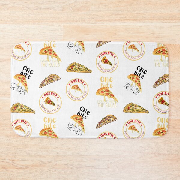 Item preview, One Bite Pizza Everybody Knows The Rules - Pizza Lover Sticker Pack designed and sold by NewLifePlanners.