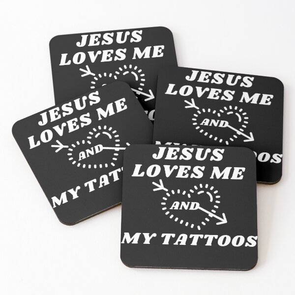 Item preview, Jesus Loves Me and My Tattoos designed and sold by sharifum9.