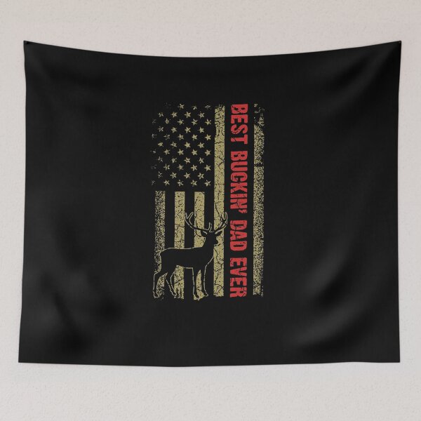 Item preview, Best Buckin' Dad Ever Deer Hunters American Flag designed and sold by haruharu1695.
