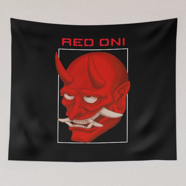 Item preview, Red Oni - Japanese Icons designed and sold by ManiaTeec.