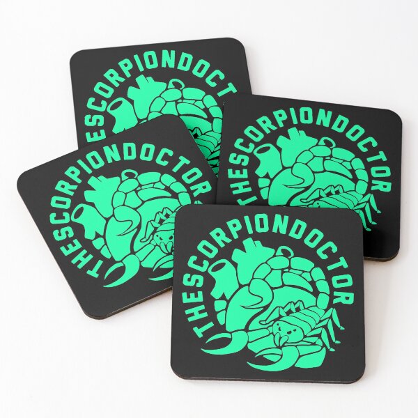 Item preview, Thescorpiondoctor Logo Text Mint on Black designed and sold by scorpiondoctor.