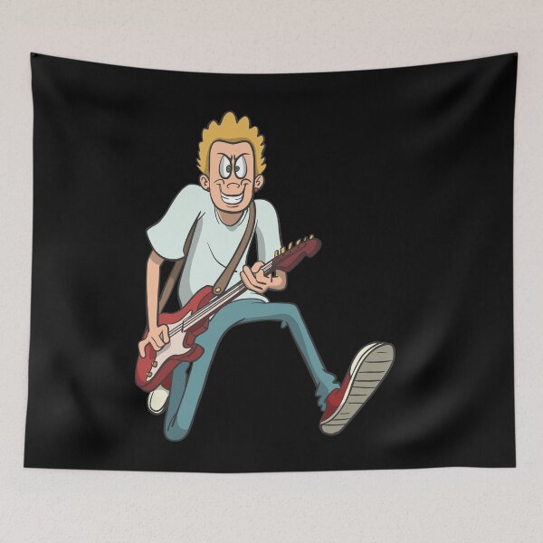 Item preview, Rock guitarist jumps with guitar designed and sold by Monkey Ful.
