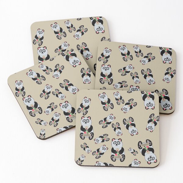 Item preview, Pandas with Pizza pattern  designed and sold by Antiope33.
