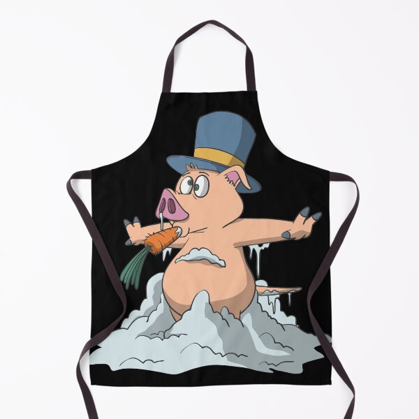 Item preview, Snowman pig with carrot and hat designed and sold by Monkey Ful.
