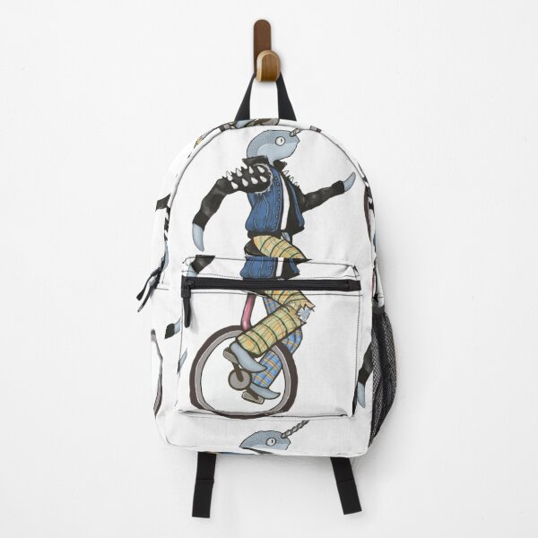 Item preview, Narwhal Punk on a Unicycle Illustration designed and sold by kikoeart.